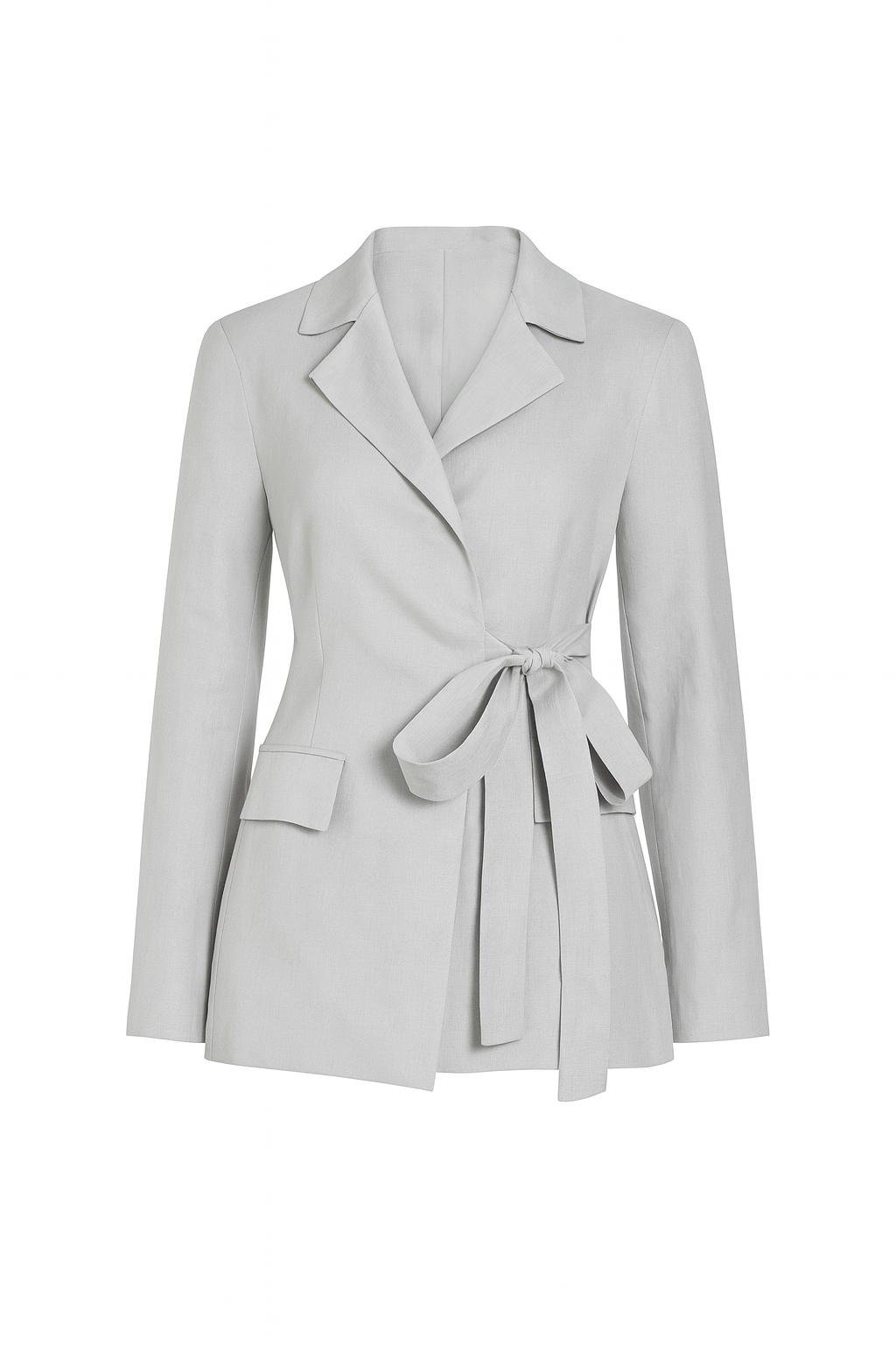 Deborah Linen Belted Blazer