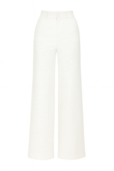 Esther Linen Wide-leg Pants