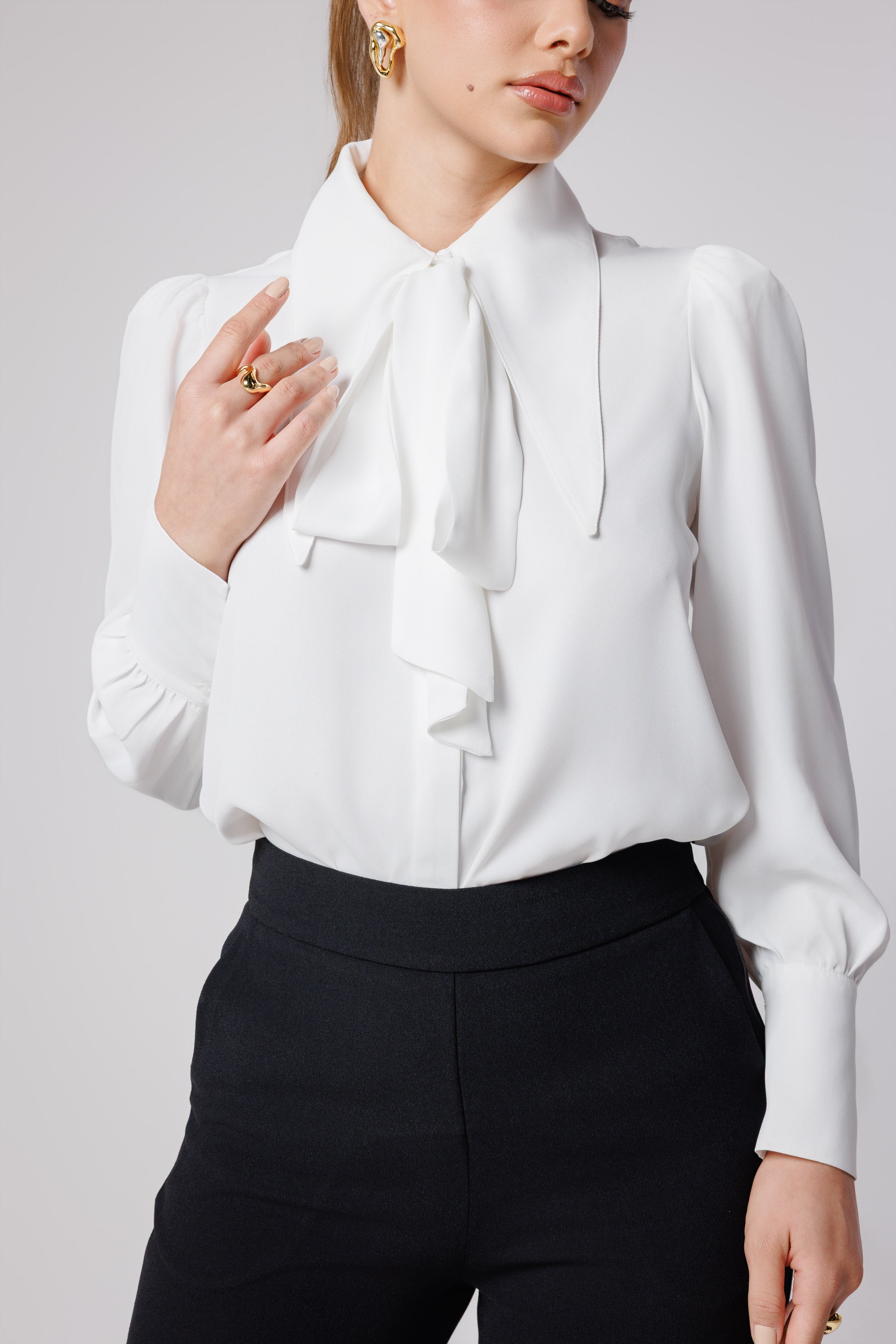 Rebekah Bow Tie Shirt