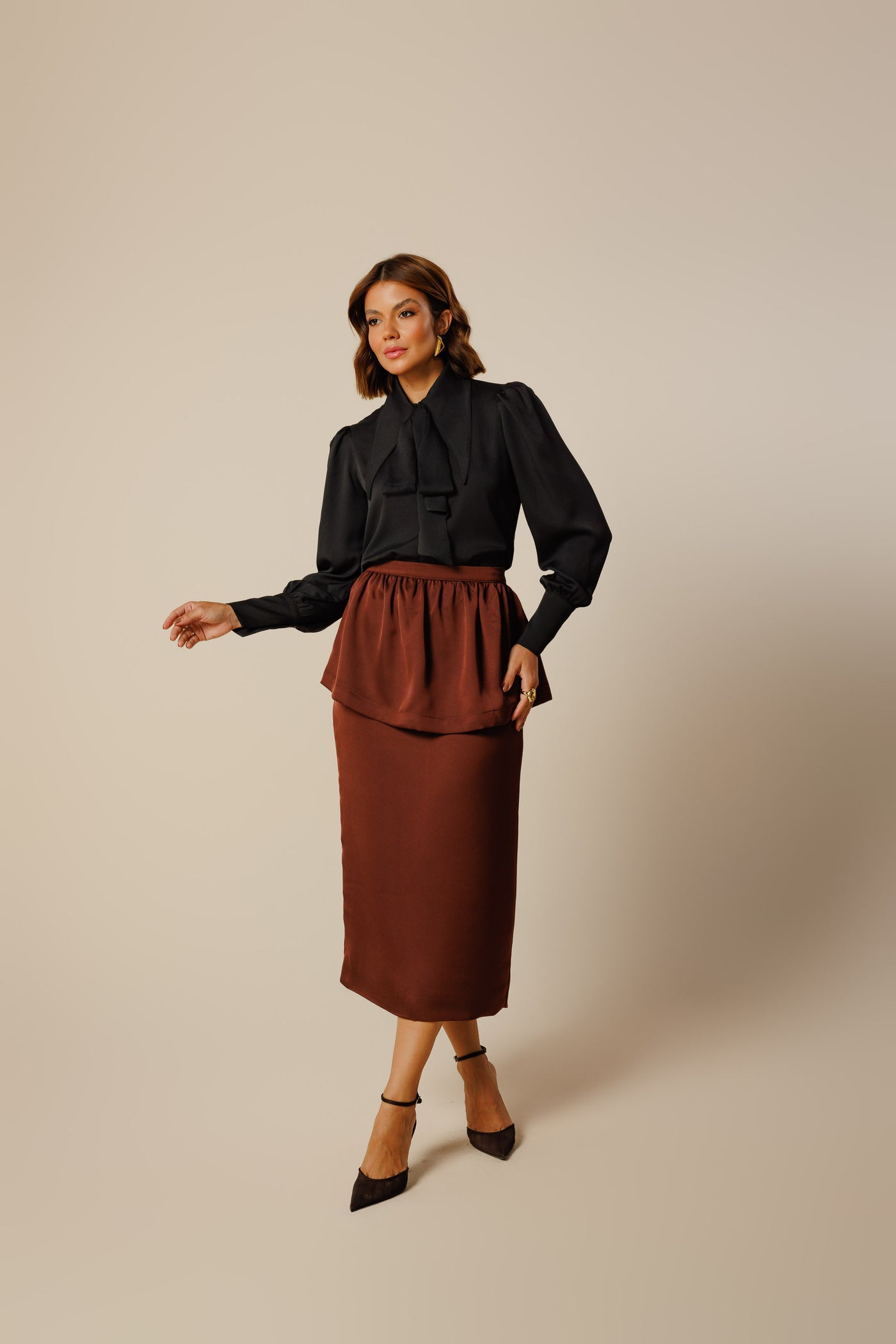 Miriam Elegant Midi Skirt