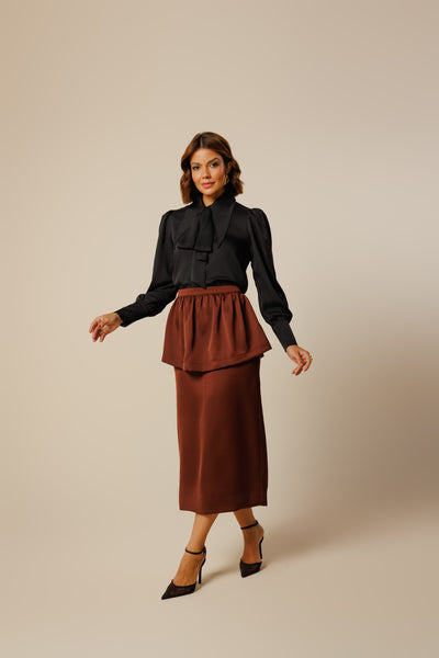 Miriam Elegant Midi Skirt