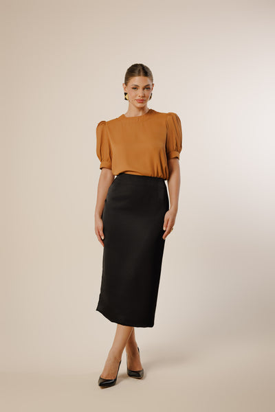 Miriam Elegant Midi Skirt