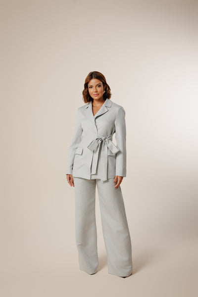 Esther Linen Wide-leg Pants