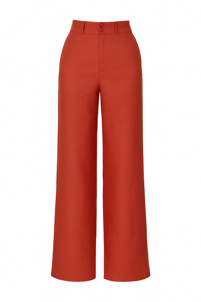 Esther Linen Wide-leg Pants
